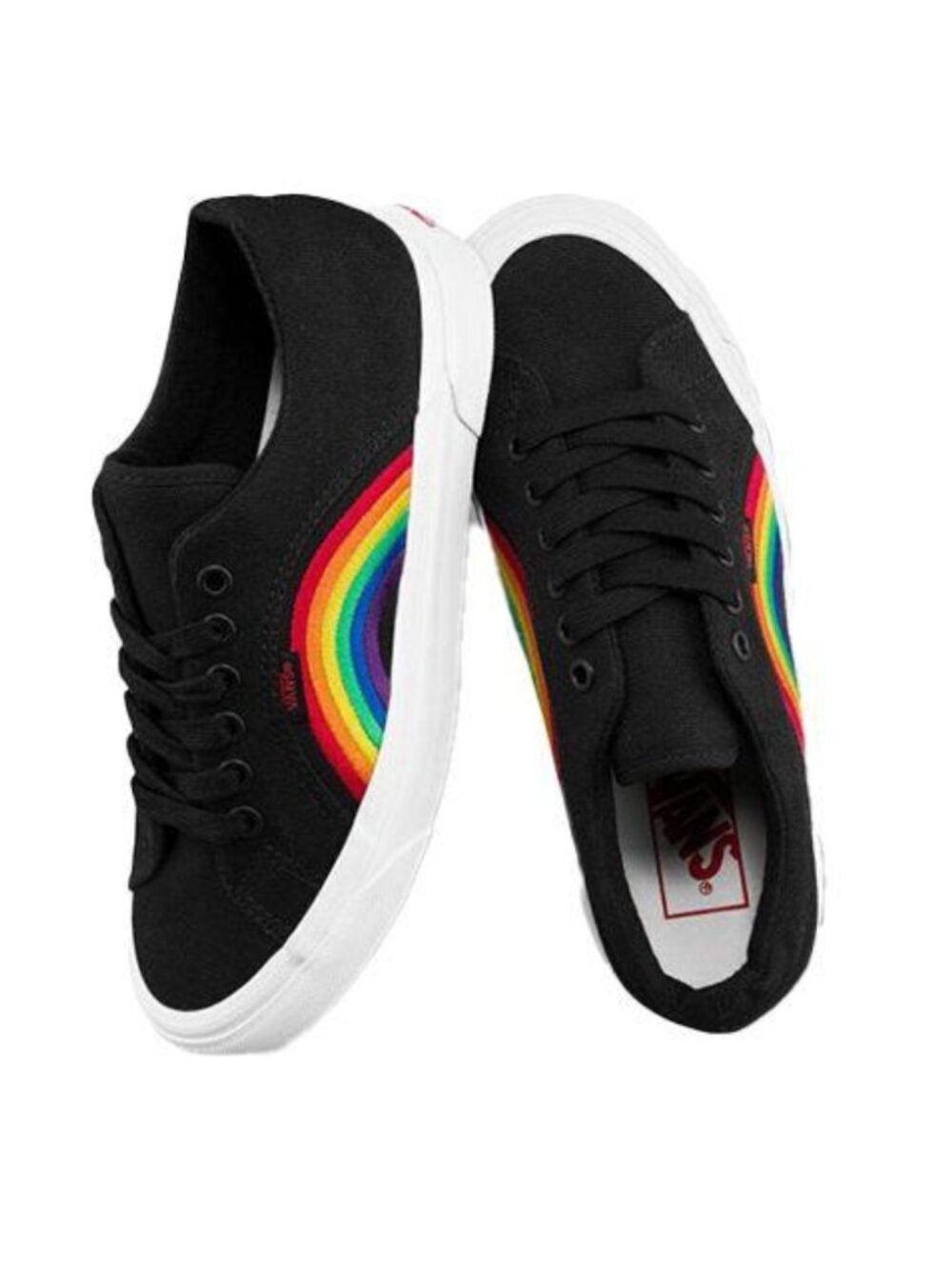 VANS Lampin 86 dx Pride Sneakers Black Multicolor Low Top Mens Size 11